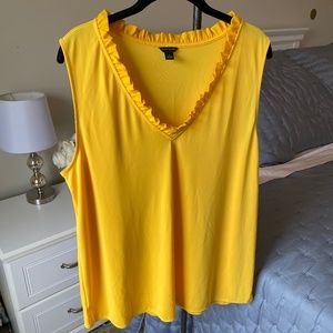Ann Taylor Sleeveless Yellow Top